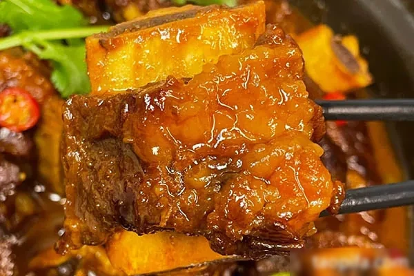 老匠金牌谷饲牛肋骨视频教程-小吃方略网