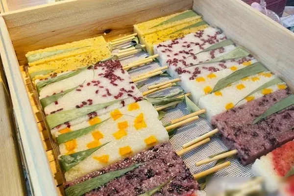 糯米糕彩色饭制作配方和视频教程-小吃方略网