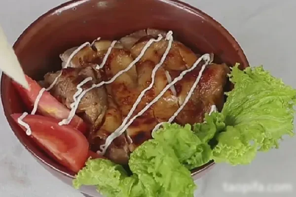 照烧美乃滋鸡肉饭超美味高颜值易操作-小吃方略网