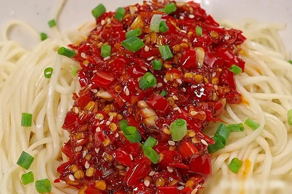 图片[1]-山寨剁椒拌面技术配方和视频教程-小吃方略网