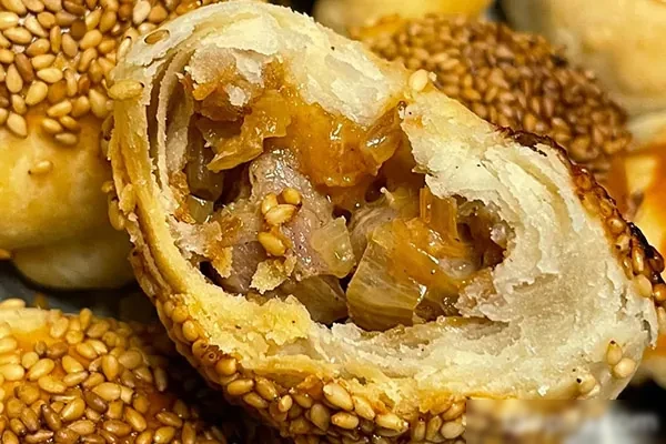 图片[1]-棋子烧饼-唐山著名小吃配方和视频教程-小吃方略网