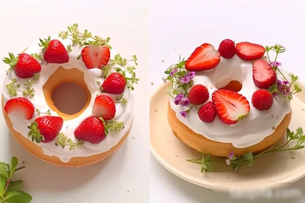 柔软升级、非油炸，果蔬调色装饰9种水果造型甜甜圈配方和视频教程-小吃方略网