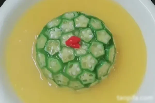 金汤淮山酿秋葵视频教程-小吃方略网