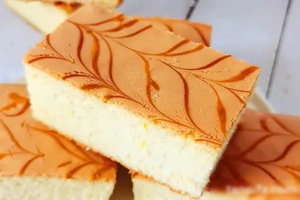 图片[1]-清真牛奶无水海绵蛋糕配方和视频教程-小吃方略网