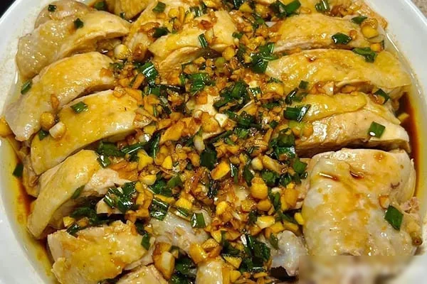 图片[1]-冰皮葱油鸡技术配方和视频教程-小吃方略网