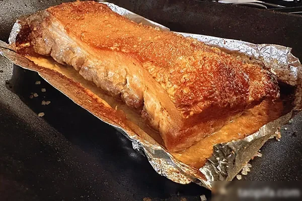 商业版烤箱化皮烧肉教程-小吃方略网