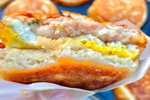 图片[1]-田妮鸡蛋肉汉堡技术配方和视频教程-小吃方略网