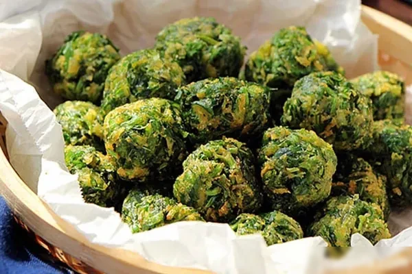 图片[1]-美味茼蒿丸子视频教程-小吃方略网