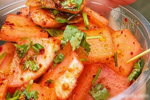 酸辣萝卜 酸辣白菜视频教程-小吃方略网