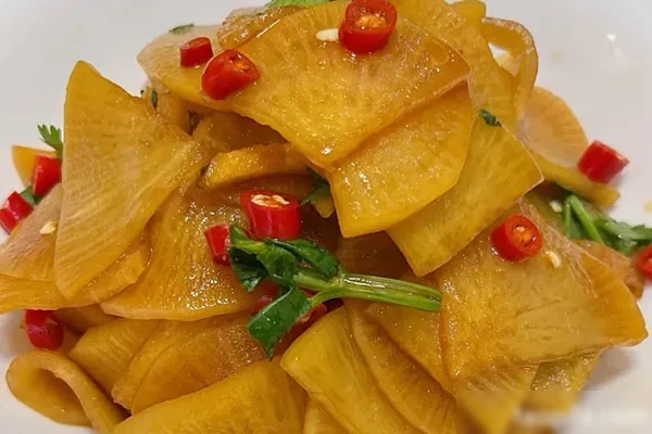 爽脆酱萝卜视频教程-小吃方略网