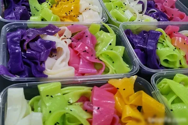 拯救没胃口五彩凉皮卷凉皮凉面技术配方和视频教程-小吃方略网