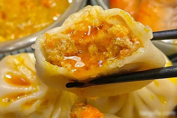 图片[1]-升级版蟹黄汤包纸皮包技术配方和视频教程-小吃方略网