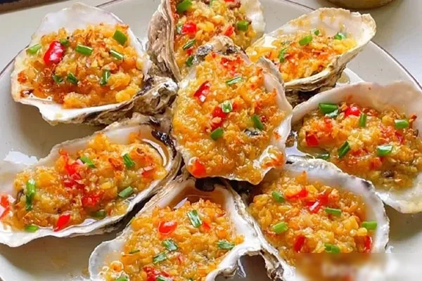 蒜蓉烤生蚝视频教程-小吃方略网