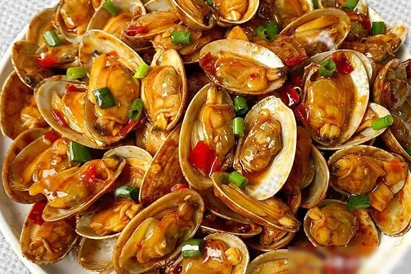 辣炒花蛤 & 蒜蓉扇贝 & 麻辣田螺-小吃方略网