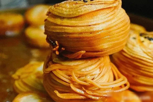 金丝肉饼的制作技术视频-小吃方略网