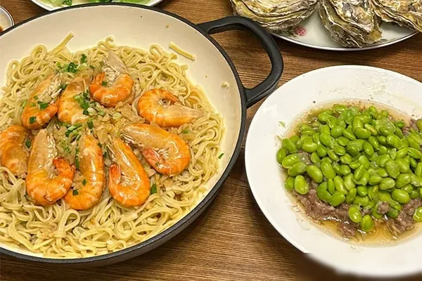 蒜茸伊面虾视频教程-小吃方略网