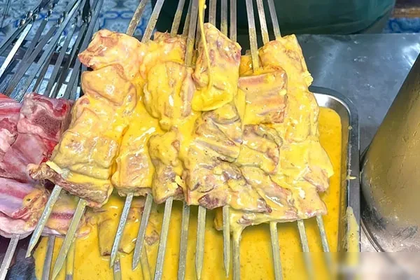 新式挂糊新疆羊肉串技术视频教程-小吃方略网