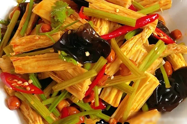 红油腐竹视频教程-小吃方略网