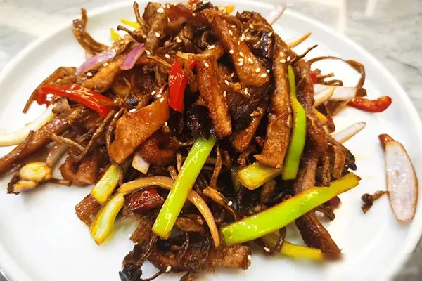 茶树菇爆炒牛肚技术配方和视频教程-小吃方略网