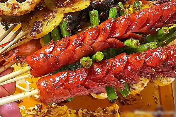 油炸串串香夹馍技术配方和视频教程-小吃方略网